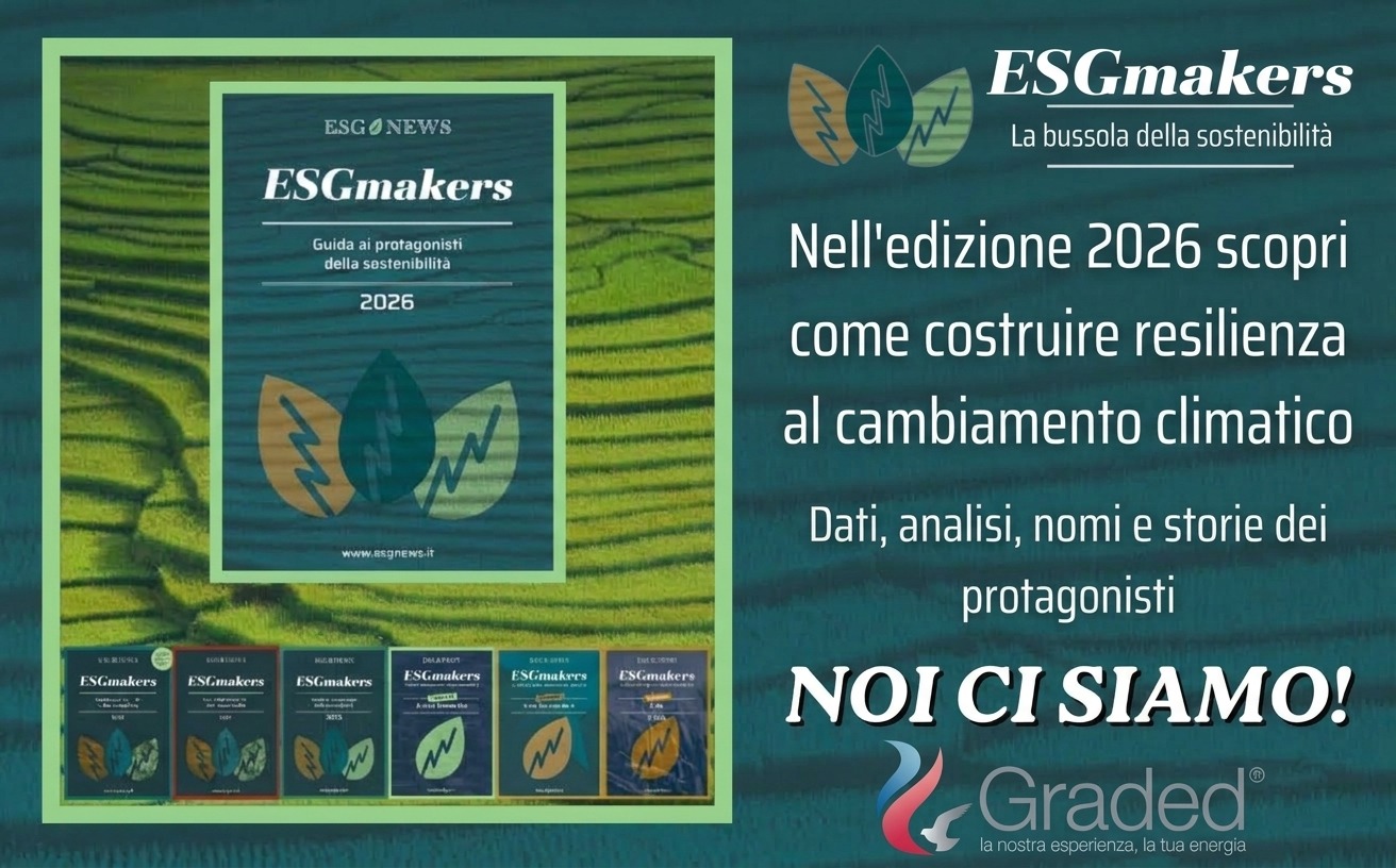 “ESGmakers”, Graded confermata tra i protagonisti della sostenibilità